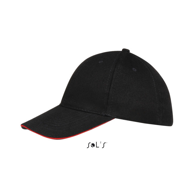 Casquette buffalo noir/rouge - Sol's