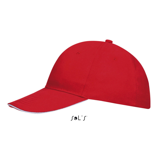 Casquette buffalo rouge/blanc - Sol's
