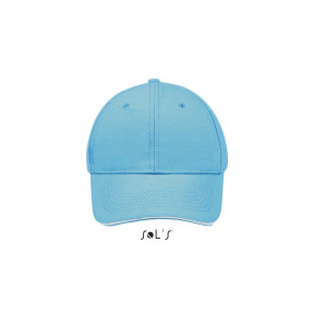Casquette buffalo turquoise/blanc - Sol's