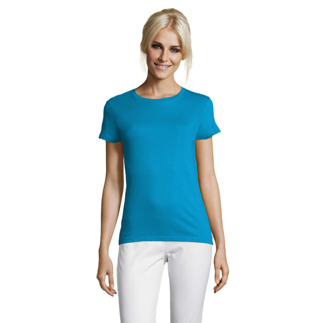 TEE-SHIRT FEMME REGENT WOMEN AQUA - SOL'S
