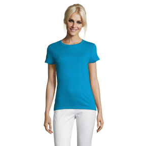 TEE-SHIRT FEMME REGENT WOMEN AQUA - SOL'S