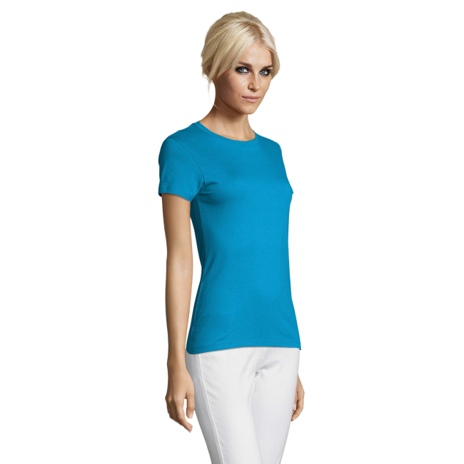 DAMEN T-SHIRT REGENT WOMEN AQUA - SOL'S
