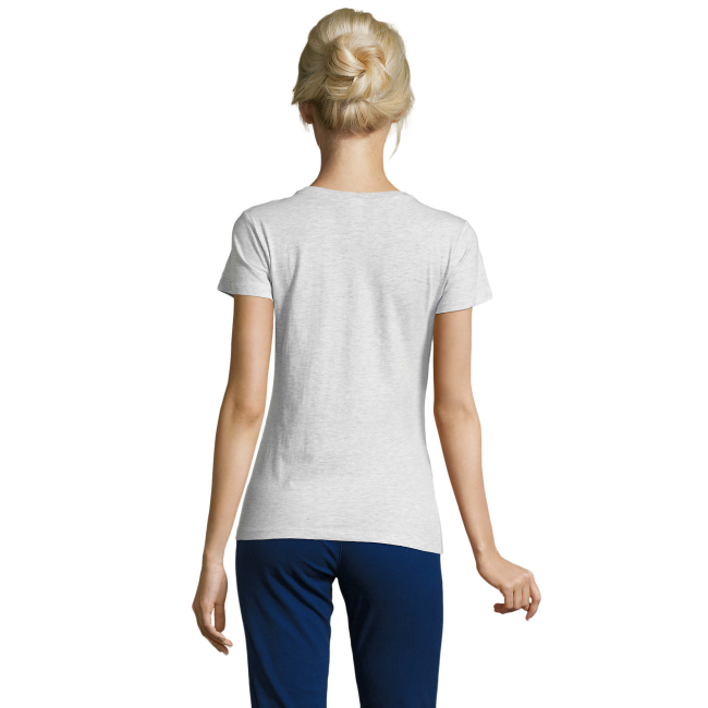 T-SHIRT DAMSKI REGENT WOMEN BIAŁY MELANŻ - SOL'S
