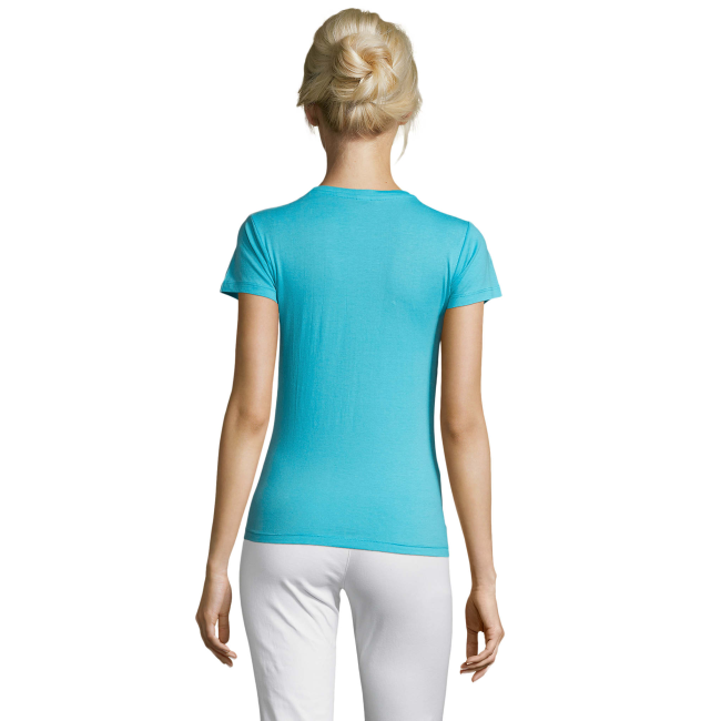 T-SHIRT DAMSKI REGENT WOMEN NIEBIESKI ATOLL - SOL'S
