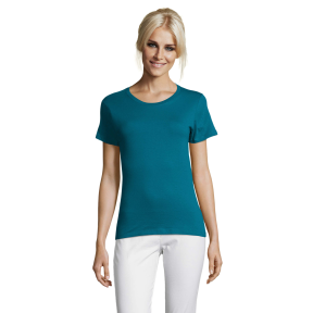 TEE-SHIRT FEMME REGENT WOMEN BLEU CANARD - SOL'S