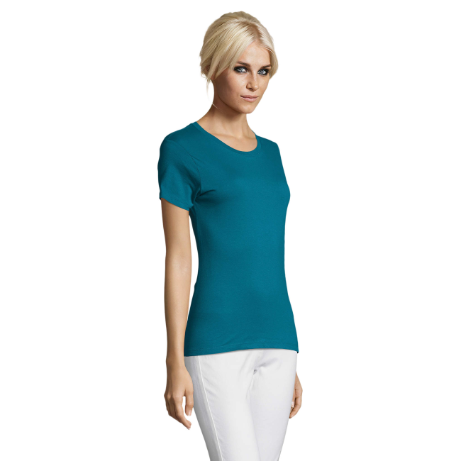 T-SHIRT DAMSKI REGENT WOMEN NIEBIESKI KACZOR - SOL'S