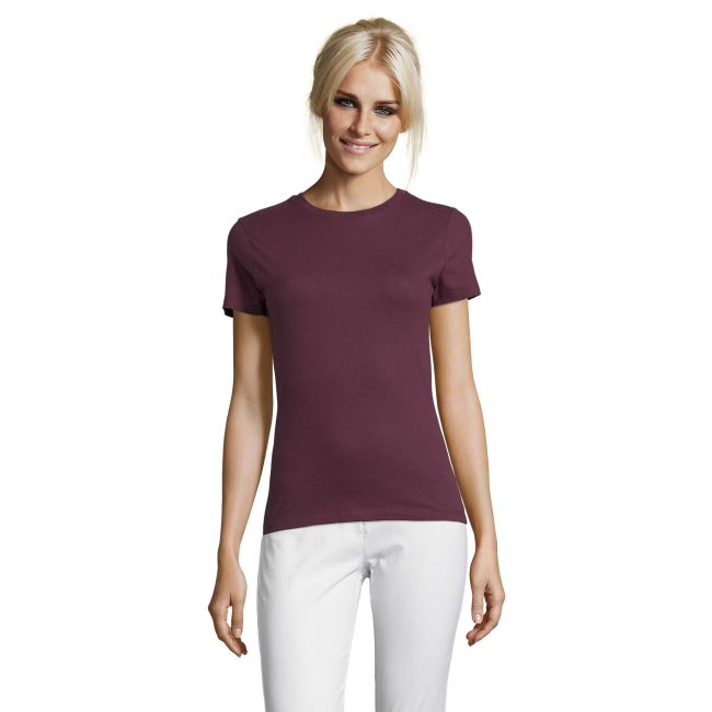 TEE-SHIRT FEMME REGENT WOMEN BORDEAUX - SOL'S