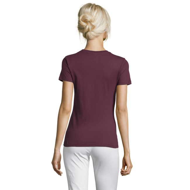 DAMES T-SHIRT REGENT WOMEN BORDEAUX - SOL'S
