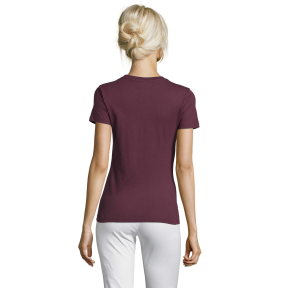 DAMEN T-SHIRT REGENT WOMEN BORDEAUX - SOL'S