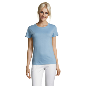 DAMEN T-SHIRT REGENT WOMEN HIMMELBLAU - SOL'S