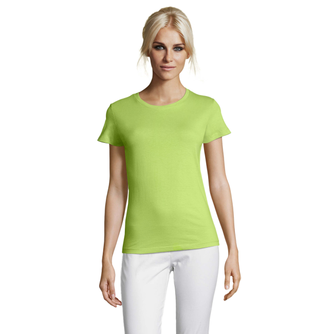 TEE-SHIRT FEMME REGENT WOMEN VERT POMME - SOL'S