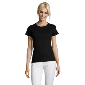 DAMES T-SHIRT REGENT WOMEN DIEP ZWART - SOL'S
