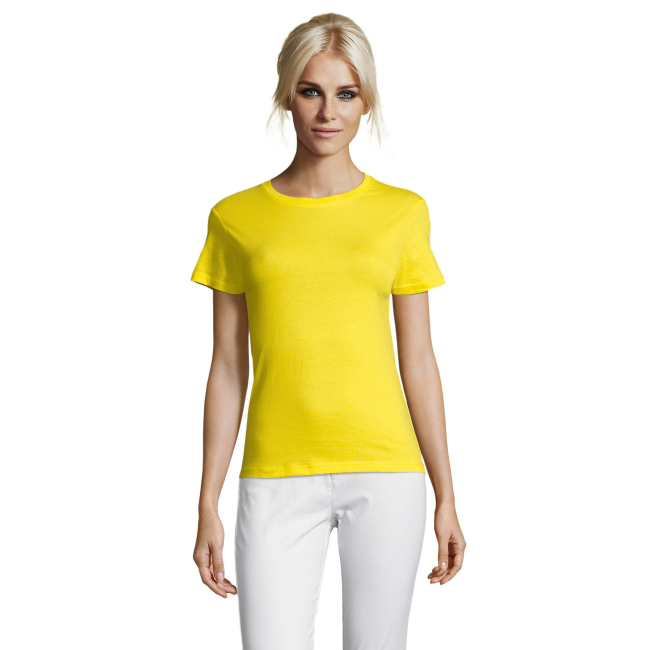 TEE-SHIRT FEMME REGENT WOMEN CITRON - SOL'S