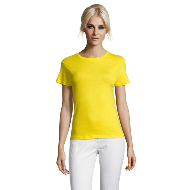 TEE-SHIRT FEMME REGENT WOMEN CITRON - SOL'S