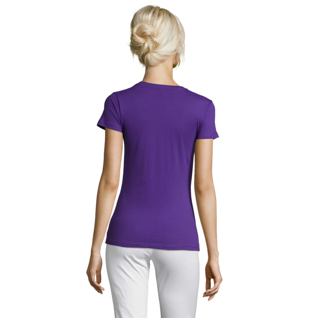 DAMEN T-SHIRT REGENT WOMEN DUNKELVIOLETT - SOL'S