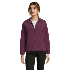 DAMES MICROFLEECE JAS MET RITS NORTH WOMEN BORDEAUX - SOL'S