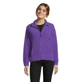 VESTE MICROPOLAIRE ZIPÉE FEMME NORTH WOMEN VIOLET FONCE - SOL'S