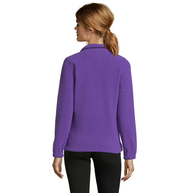 DAMEN MICROFLEECE-JACKE MIT REISSVERSCHLUSS NORTH WOMEN DUNKELVIOLETT - SOL'S