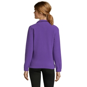 DAMES MICROFLEECE JAS MET RITS NORTH WOMEN DONKERPAARS - SOL'S