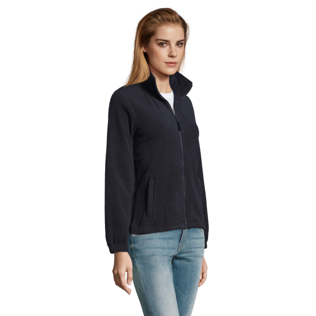 DAMEN MIKROFLEECE-JACKE MIT REISSVERSCHLUSS NORTH WOMEN MARINE - SOL'S