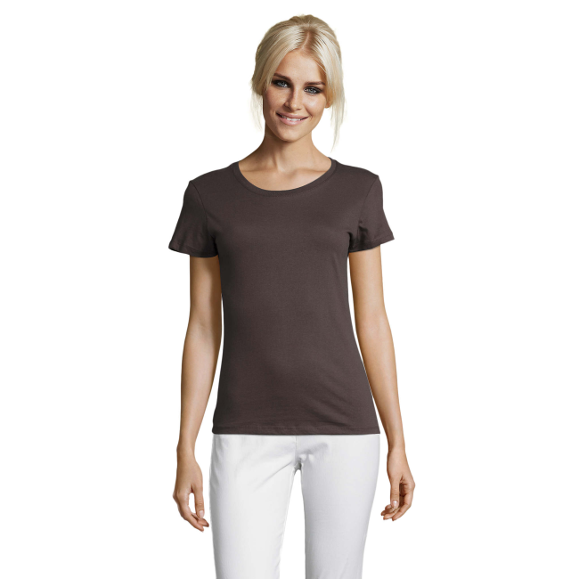 TEE-SHIRT FEMME REGENT WOMEN GRIS FONCE - SOL'S