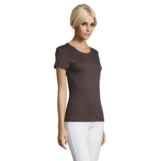 TEE-SHIRT FEMME REGENT WOMEN GRIS FONCE - SOL'S