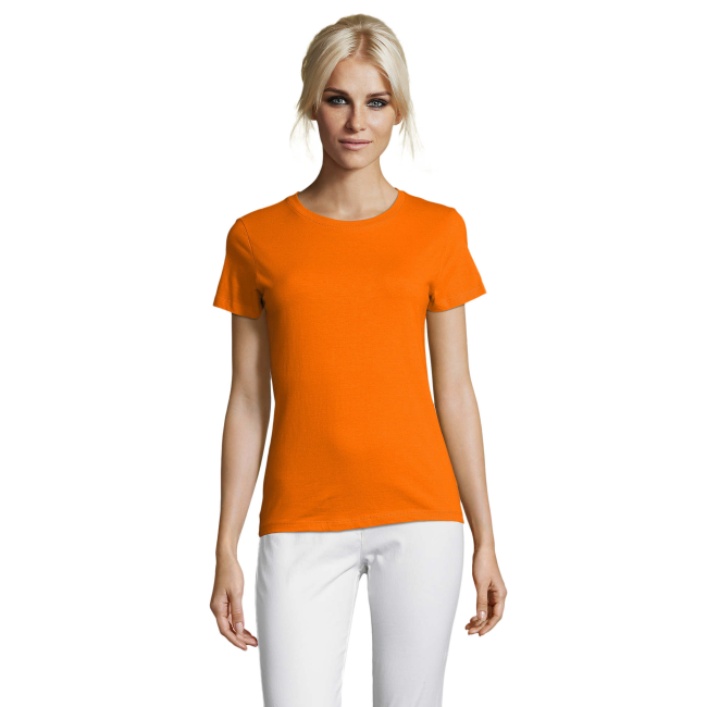 DAMEN T-SHIRT REGENT WOMEN ORANGE - SOL'S