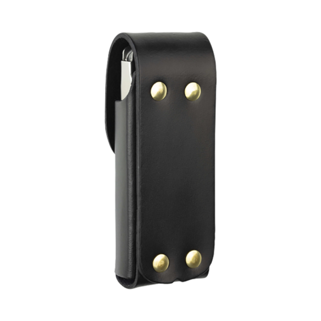 Leren Etui Zwart Medium
