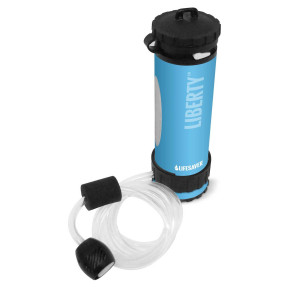 Liberty Flasche mit Wasserfilter Blau - LifeSaver