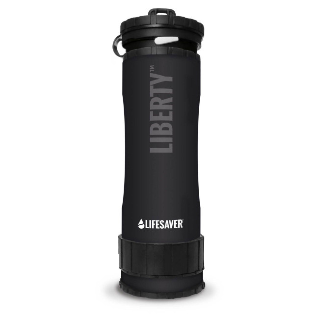 Butelka Liberty z oczyszczaczem wody Czarna - LifeSaver
