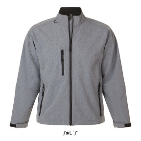 Softshell jas Relax Grijs gemêleerd - Sol's