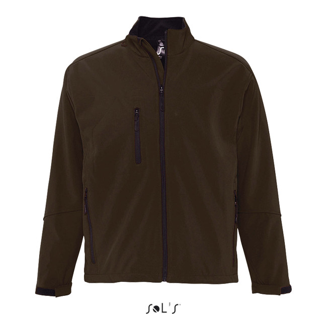 Softshell-Jacke Relax Dunkelbraun - Sol's