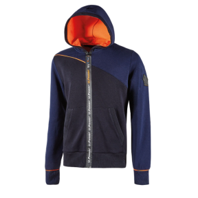 Sweat à capuche zippé Jupiter marine - U Power