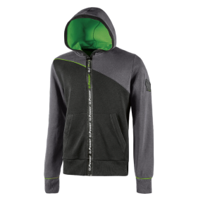 Sweat à capuche zippé Jupiter gris - U Power
