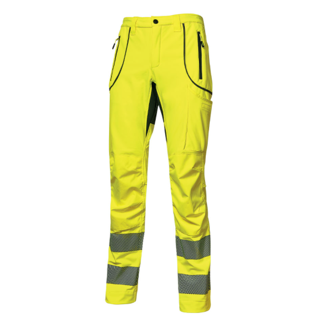 Pantalon de travail Ren HV Jaune fluo - U-Power