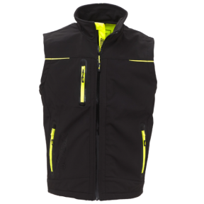 Softshell Pro UNIVERSE Weste Schwarz Microfleece - U Power