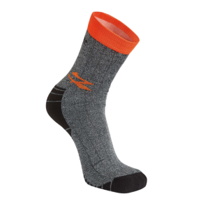 Chaussettes Giady gris et orange fluo - U Power