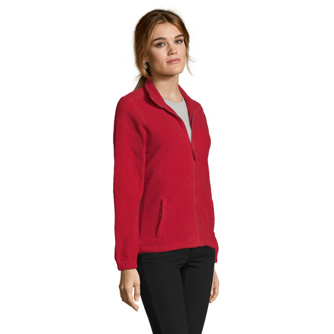Veste micropolaire zippée north femme rouge - Sol's