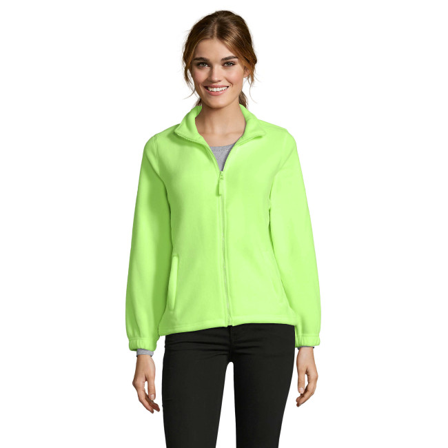 Veste micropolaire zippée north femme jaune fluo - Sol's