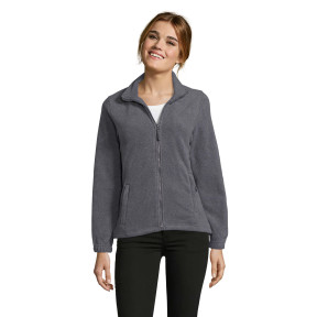 Veste micropolaire zippée north femme gris chiné - Sol's