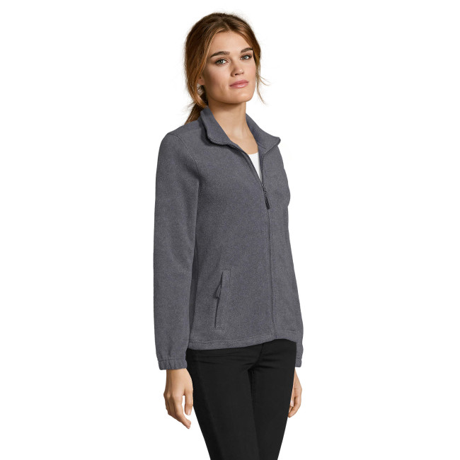Veste micropolaire zippée north femme gris chiné - Sol's