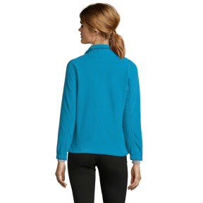 Damen Microfleece-Jacke North mit Reißverschluss aqua - Sol's