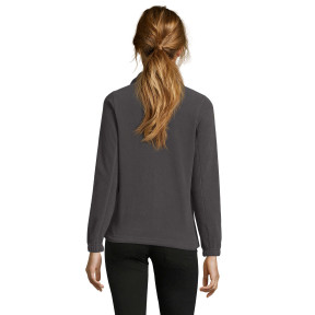 Damen Microfleece-Jacke North mit Reißverschluss anthrazit - Sol's
