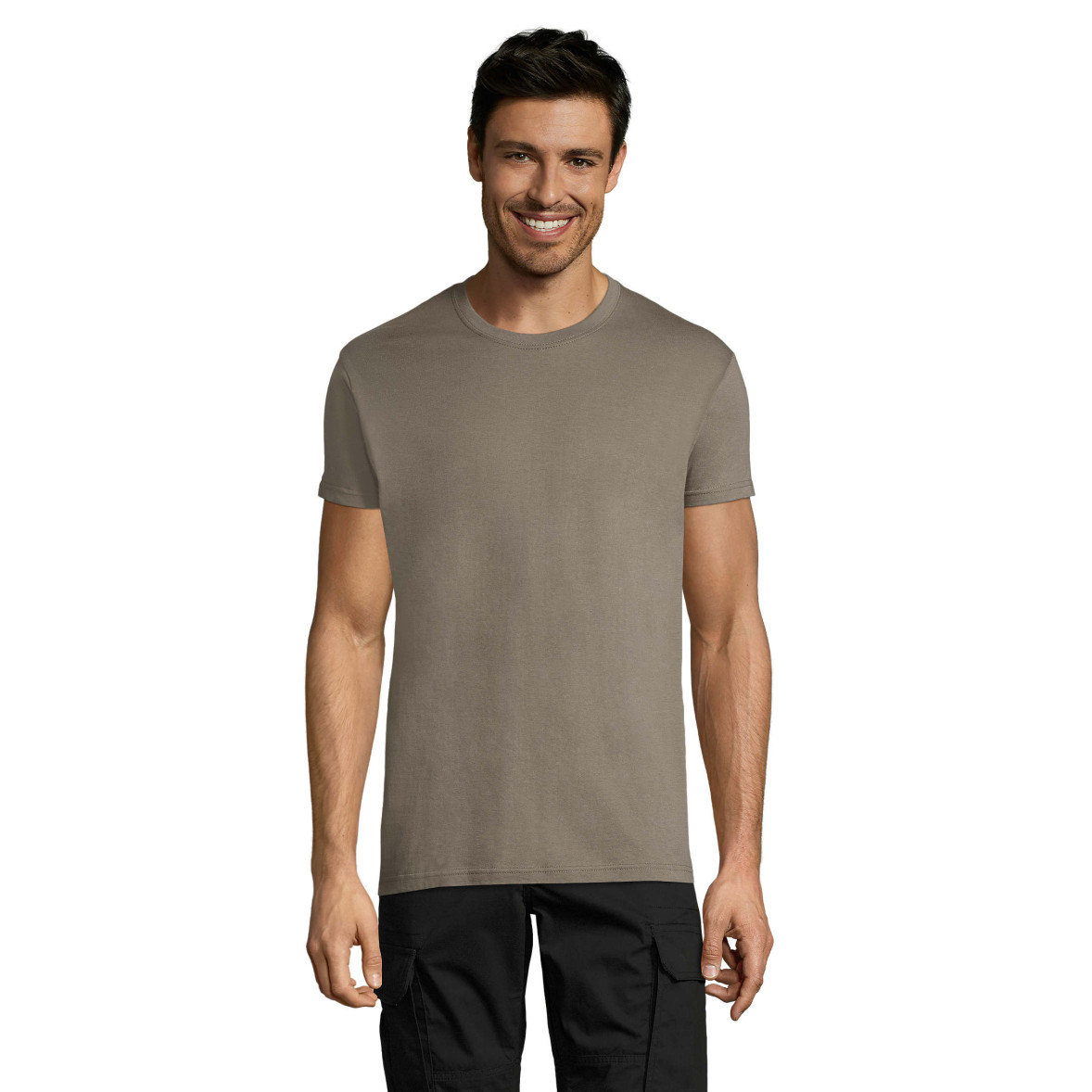 SOL'S Regent T-Shirt - Soft Ringspun Cotton Tee With Ribbed Collar (Classic Fit) - View #10