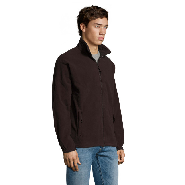 Veste micropolaire zippée north chocolat fonce - Sol's