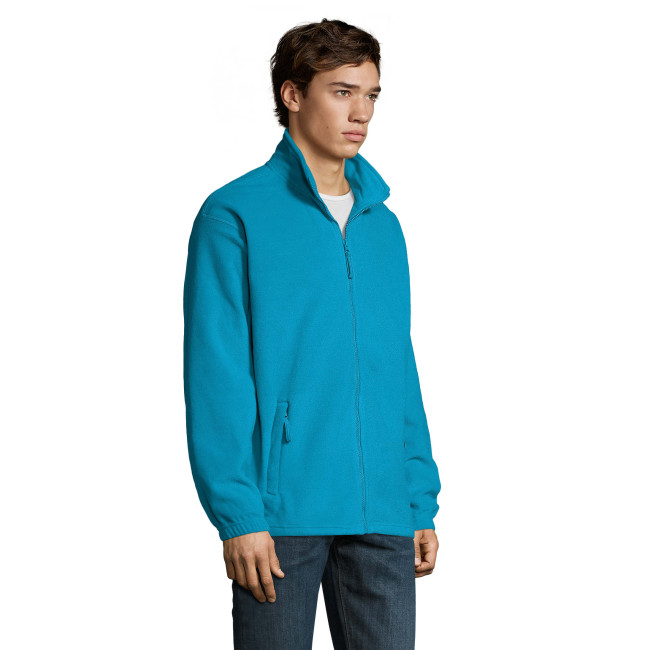 Microfleece vest met rits north aqua - Sol's