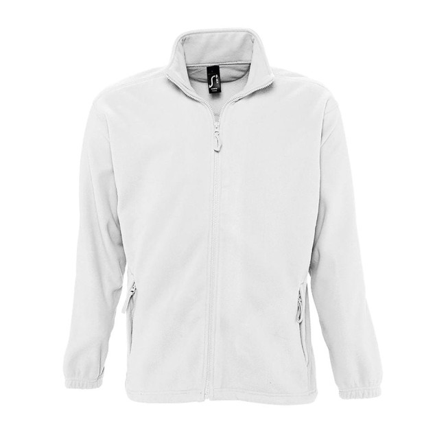 Microfleece vest met rits north wit - Sol's
