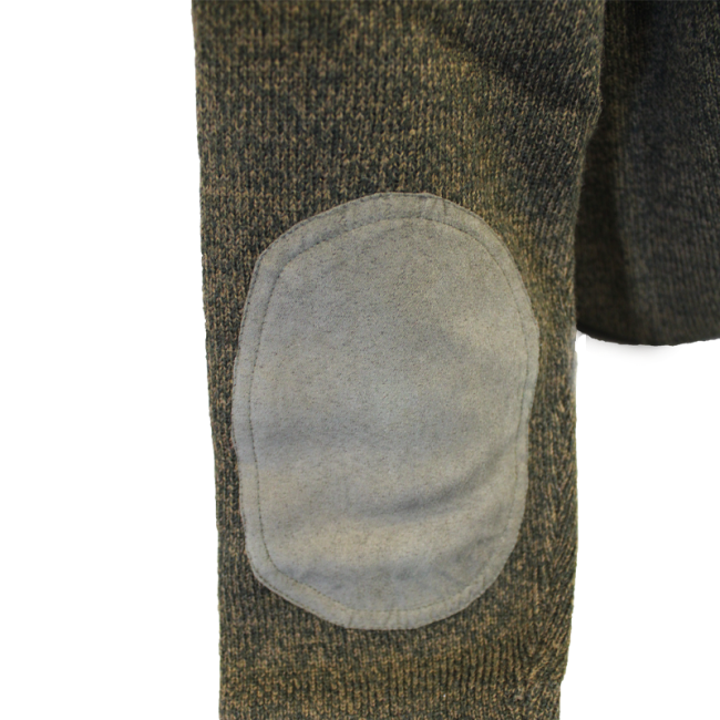 Pull Jacht geborduurd vrachtwagenchauffeur kraag Kaki - Percussion