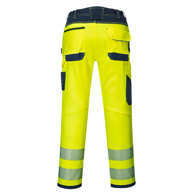 Broek Hoge Zichtbaarheid PW3 geel/blauw - Portwest