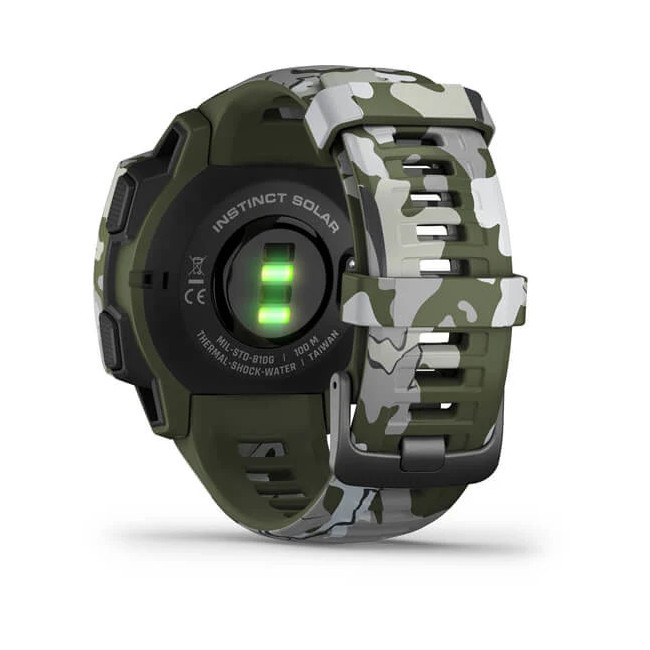 Montre GPS multifonctions Instinct Solar Lichen camo - Garmin